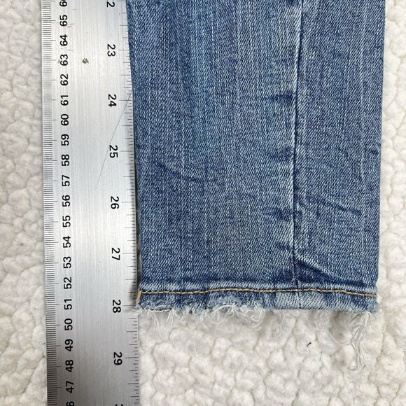 Zara Jeans Women’s Size 2 (Actual 26x28) Blue Skinny Mid Rise Distressed - Picture 8 of 10